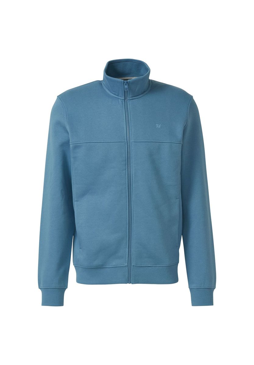Herren Sweatshirt Jacke mit Stehkragen und Reißverschluss