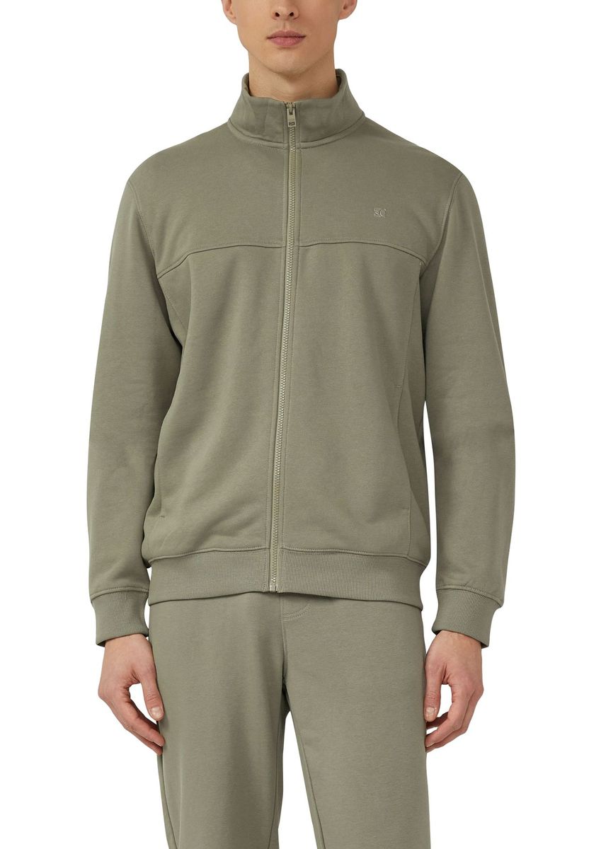 Herren Sweatshirt mit Stehkragen und Reißverschluss