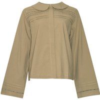 Bluse mit Biesen und Peter-Pan-Kragen