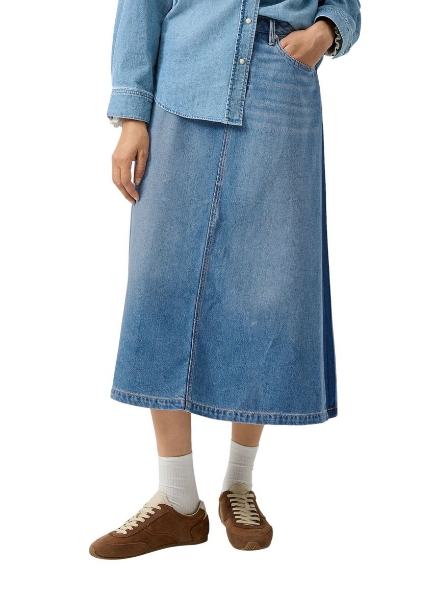 A-Linien Midi Jeansrock