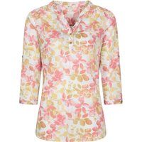 Petra Henley-Bluse mit Blättermuster