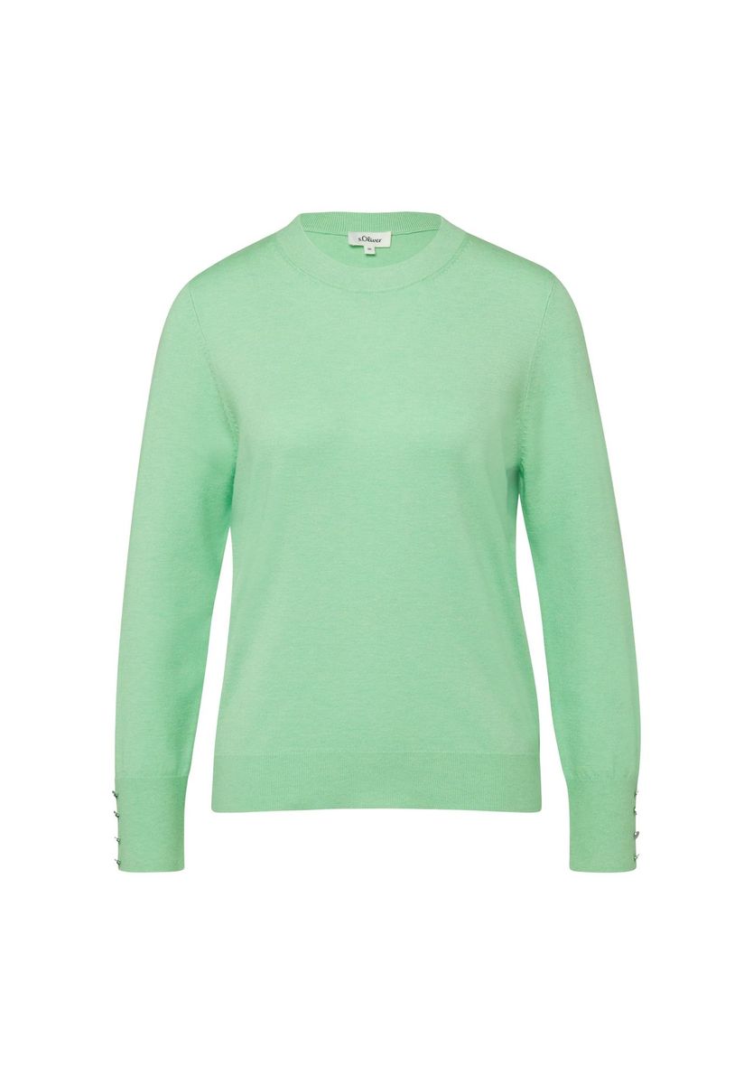 Klassischer Feinstrickpullover mit Rundhalsausschnitt