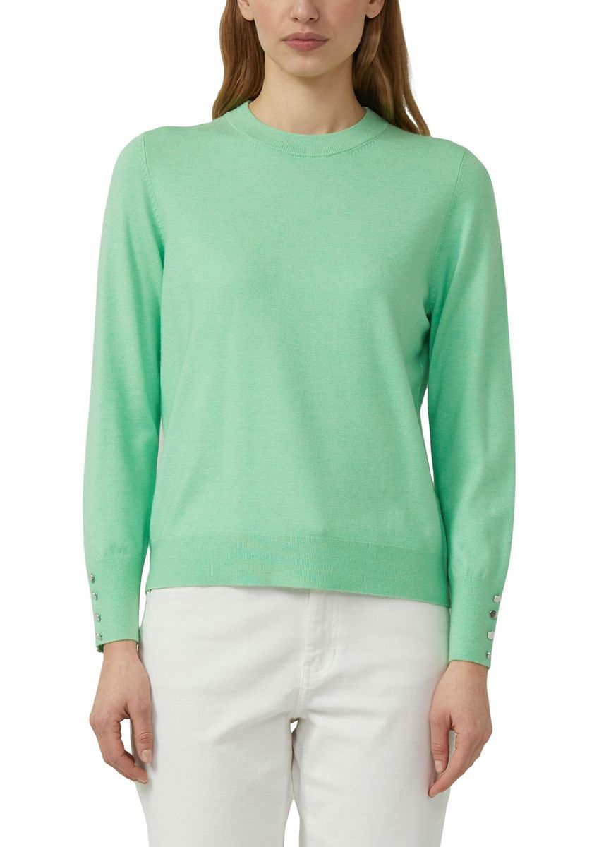 Klassischer Feinstrickpullover mit Rundhalsausschnitt