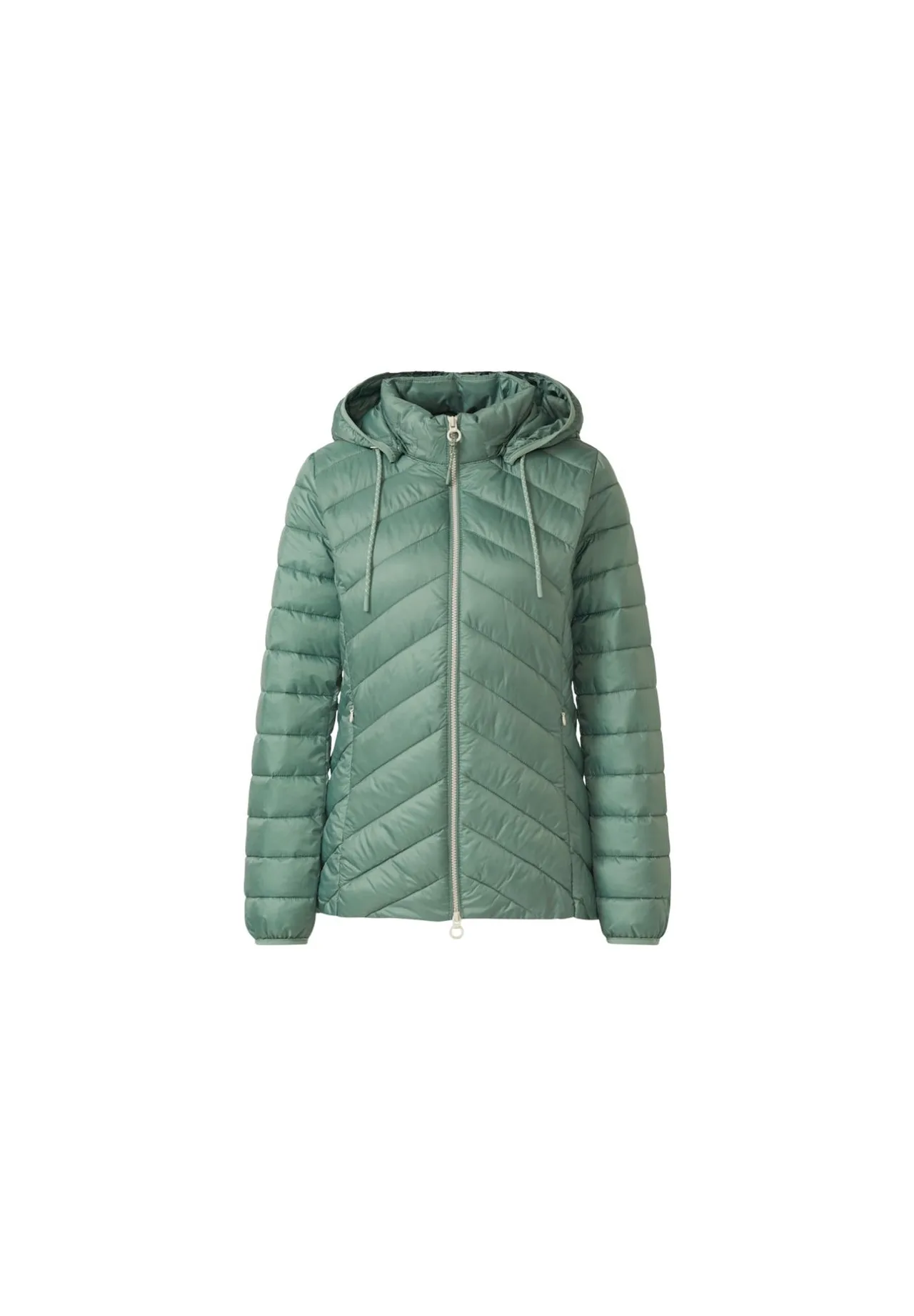Leichte gesteppte Pufferjacke mit Kapuze