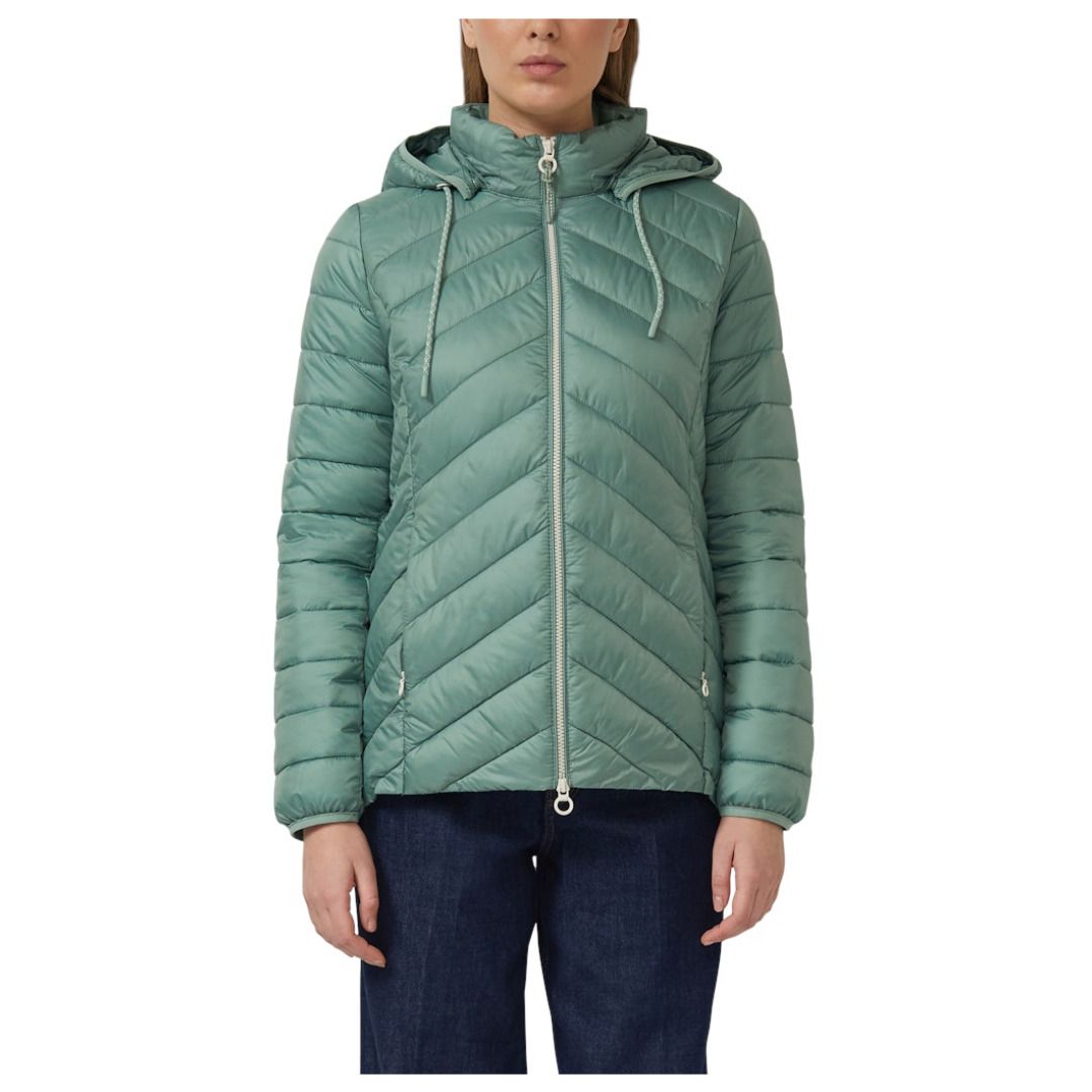 Leichte gesteppte Pufferjacke mit Kapuze