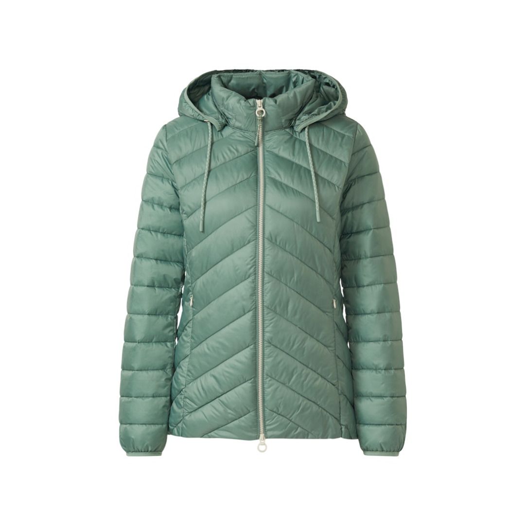 Leichte gesteppte Pufferjacke mit Kapuze