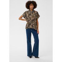 Strukturiertes Utility-Hemd mit Camouflage-Print