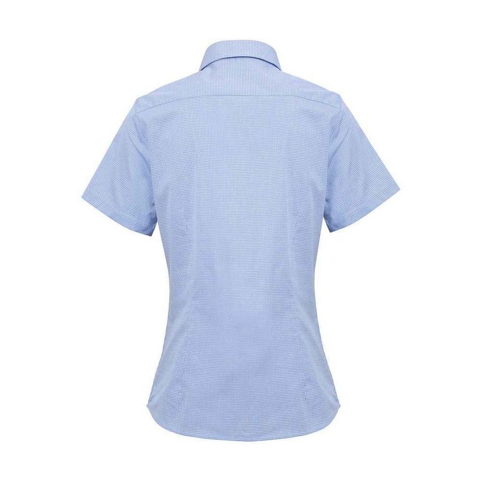 Kurzarmhemd mit Mikro-Gingham-Karo