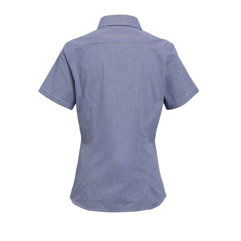 Kurzärmliges Gingham-Baumwollhemd