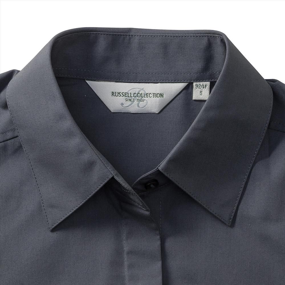 Klassische Kurzarm-Popeline-Bluse