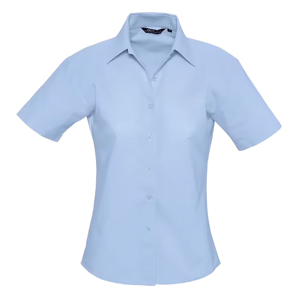 Kurzärmlige Oxford-Bluse im Slim Fit