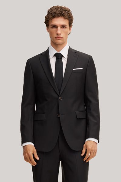 Modern Fit Schwarzes Sakko