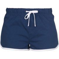 Sportliche Baumwollshorts im Retro-Stil