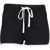 Retro-Shorts mit Kontrastbesatz