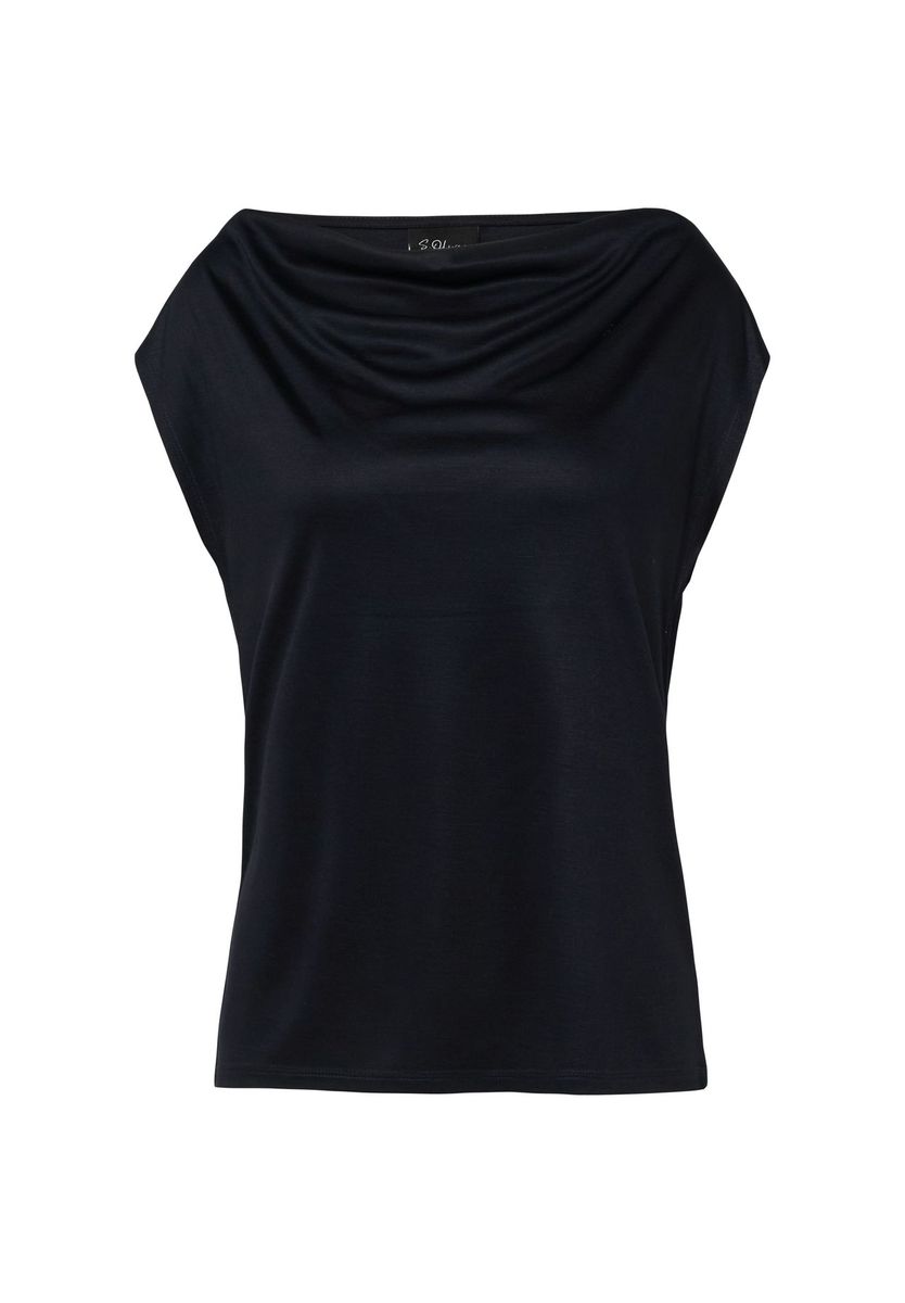 Elegantes ärmelloses Top mit Wasserfallausschnitt