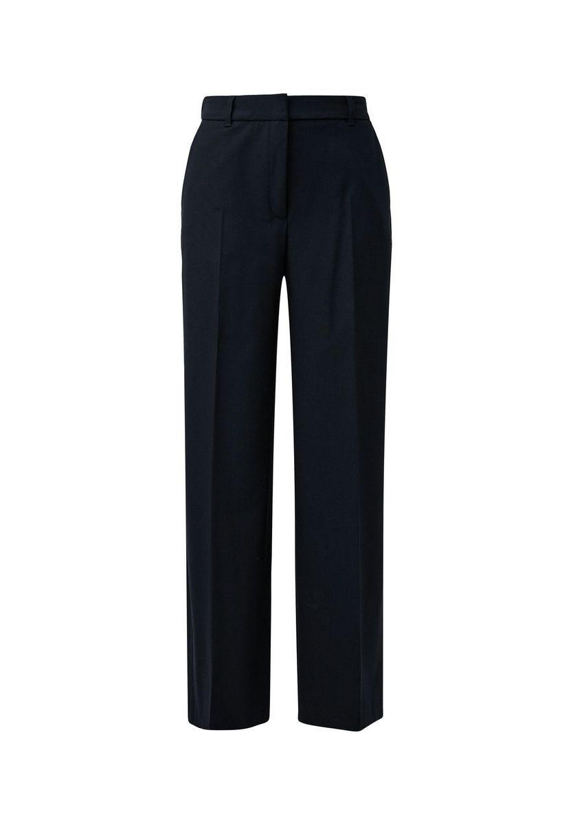 Gerade geschnittene, verkürzte Stoffhose