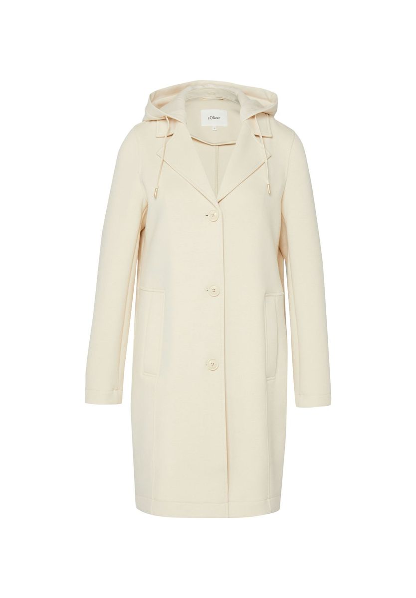 Scuba Strickmantel mit Kapuze