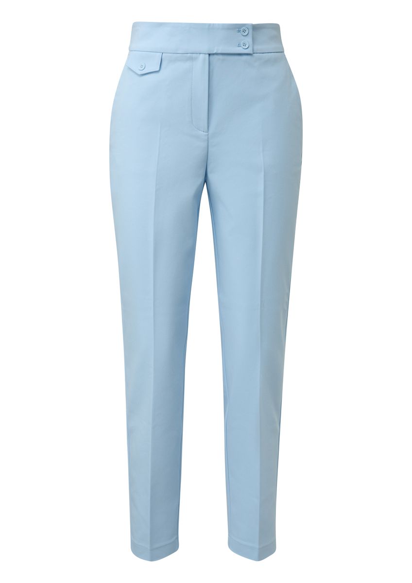 Schlanke High-Waist Stoffhose