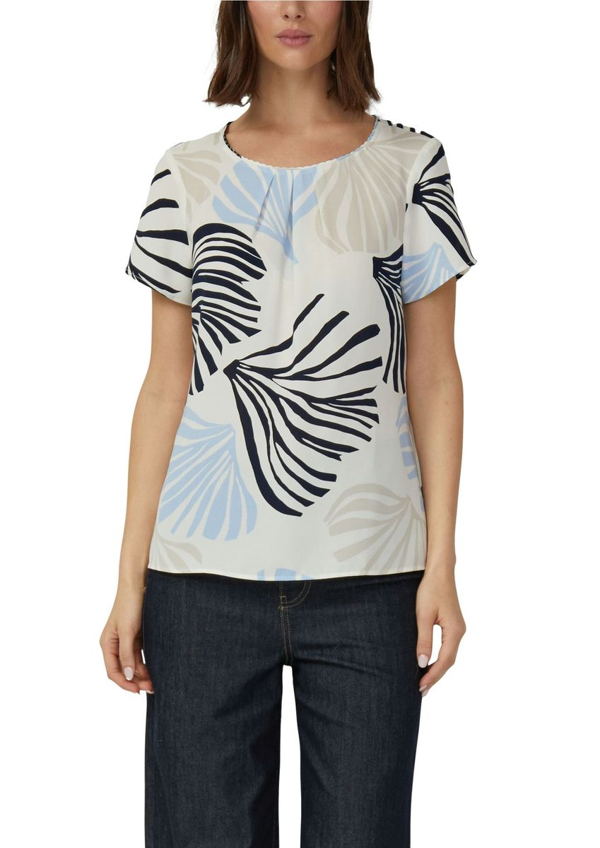 Elegante Bluse mit floralem Druck und Details