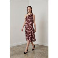 Asymmetrisches Satin-Co-ord-Midi-Set