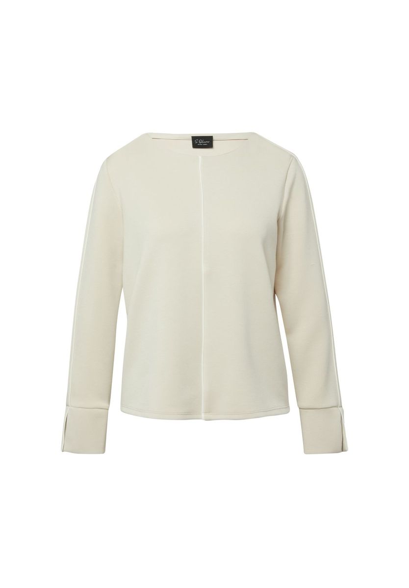 Elegantes Sweatshirt aus Scuba-Strick mit lockerer Passform