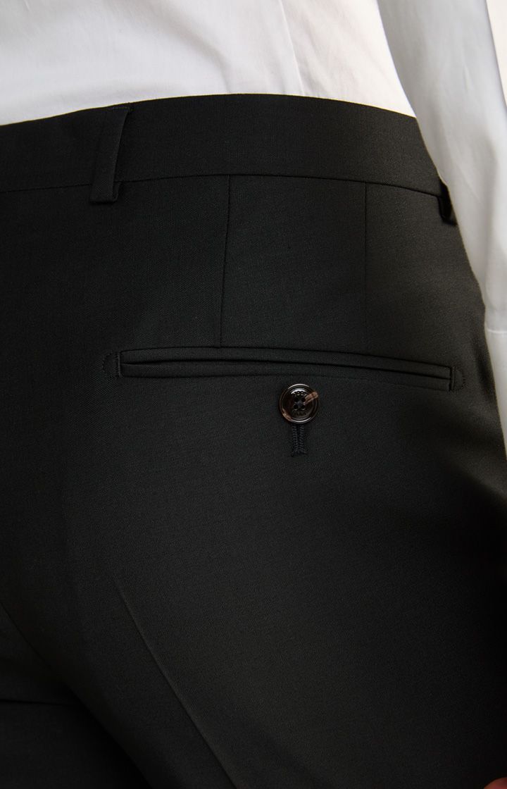 JOOP! Brad Schwarze Stoffhose Wollmischung Slim Fit