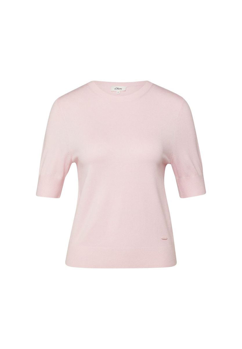 Feinstrick Kurzarm-Pullover