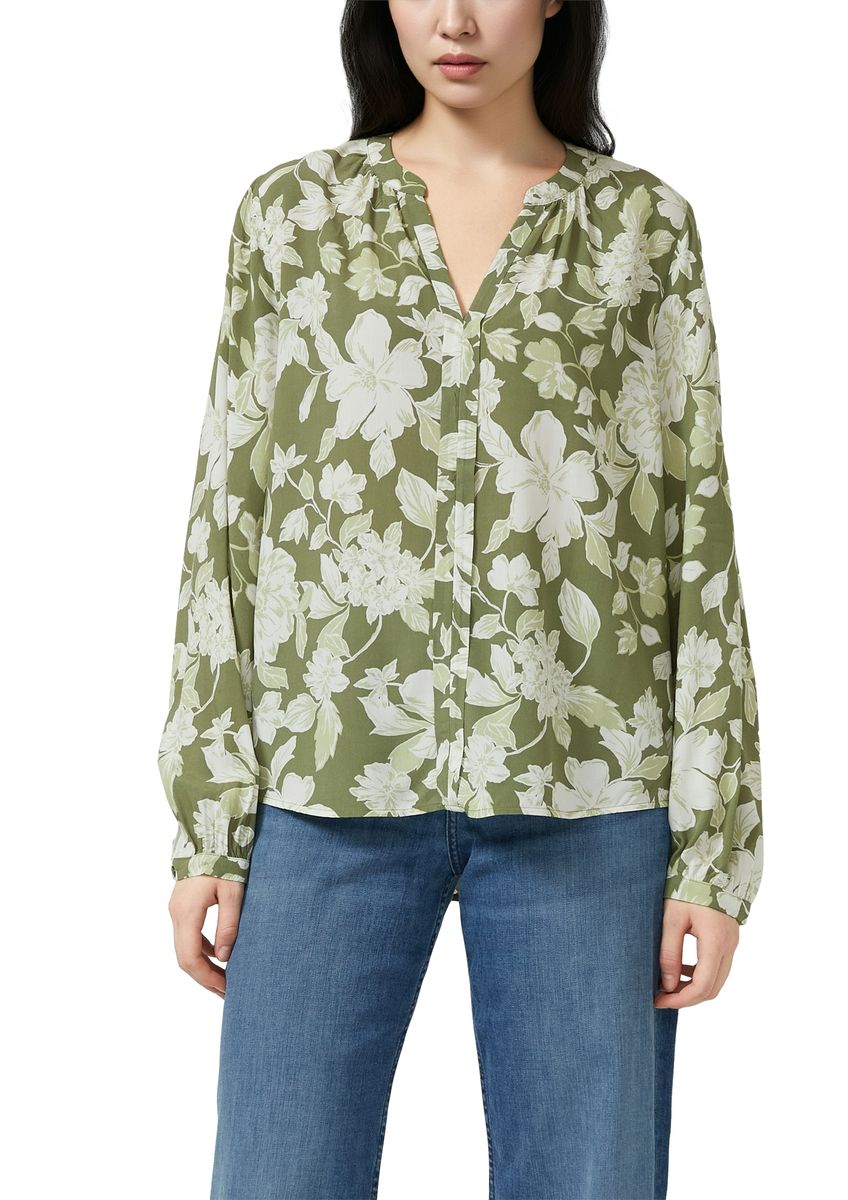 Langärmelige Bluse mit Blumendruck