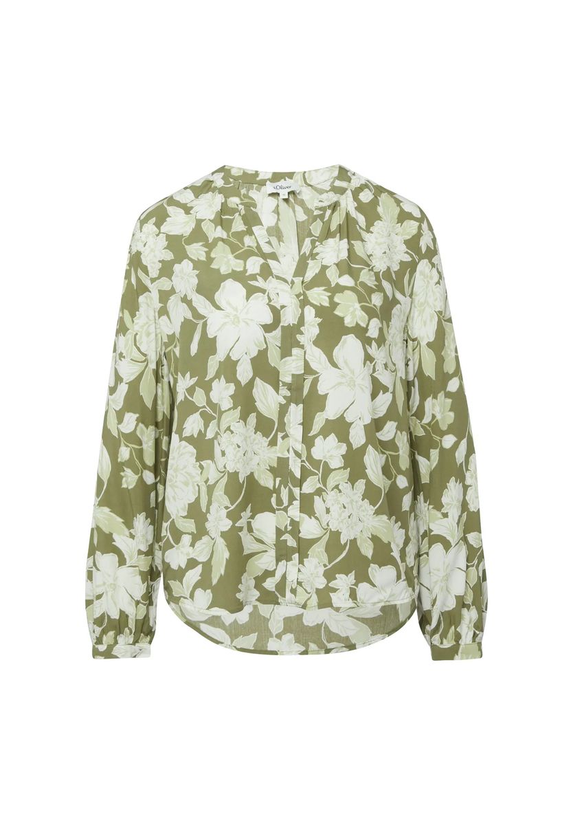Langärmelige Bluse mit Blumendruck