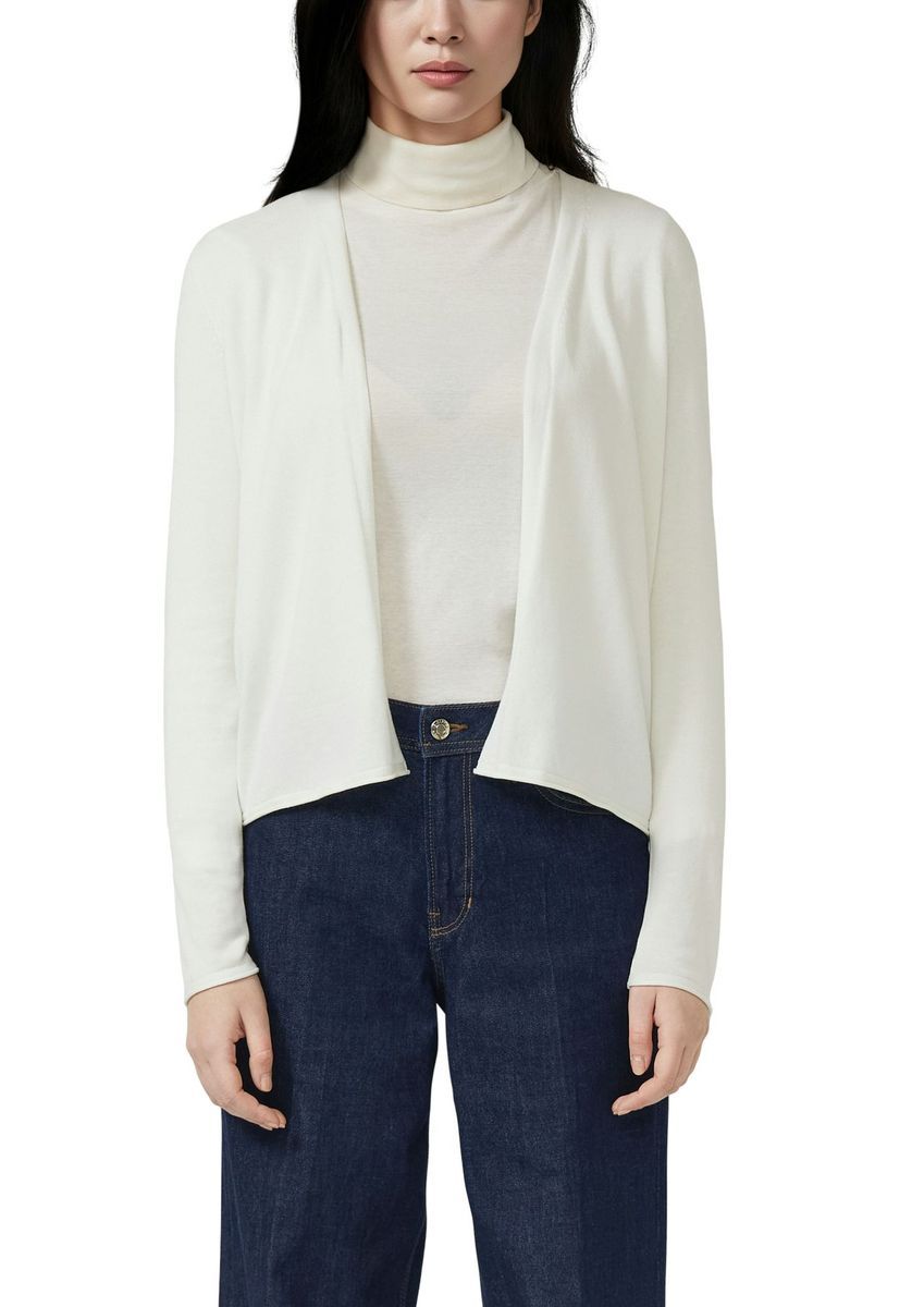 Feinstrick-Cardigan mit offener Front