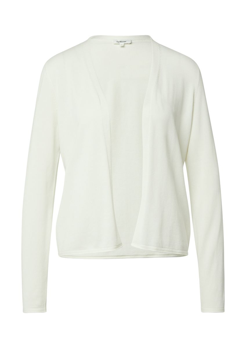 Feinstrick-Cardigan mit offener Front