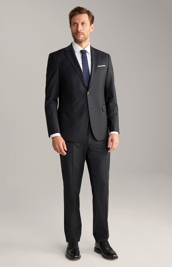 JOOP! Brad Anzughose Dunkelblau Wollmischung Stretch