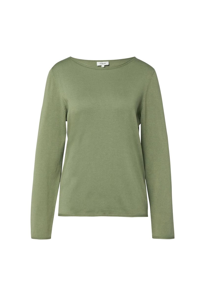 Klassischer Langarm Strickpullover