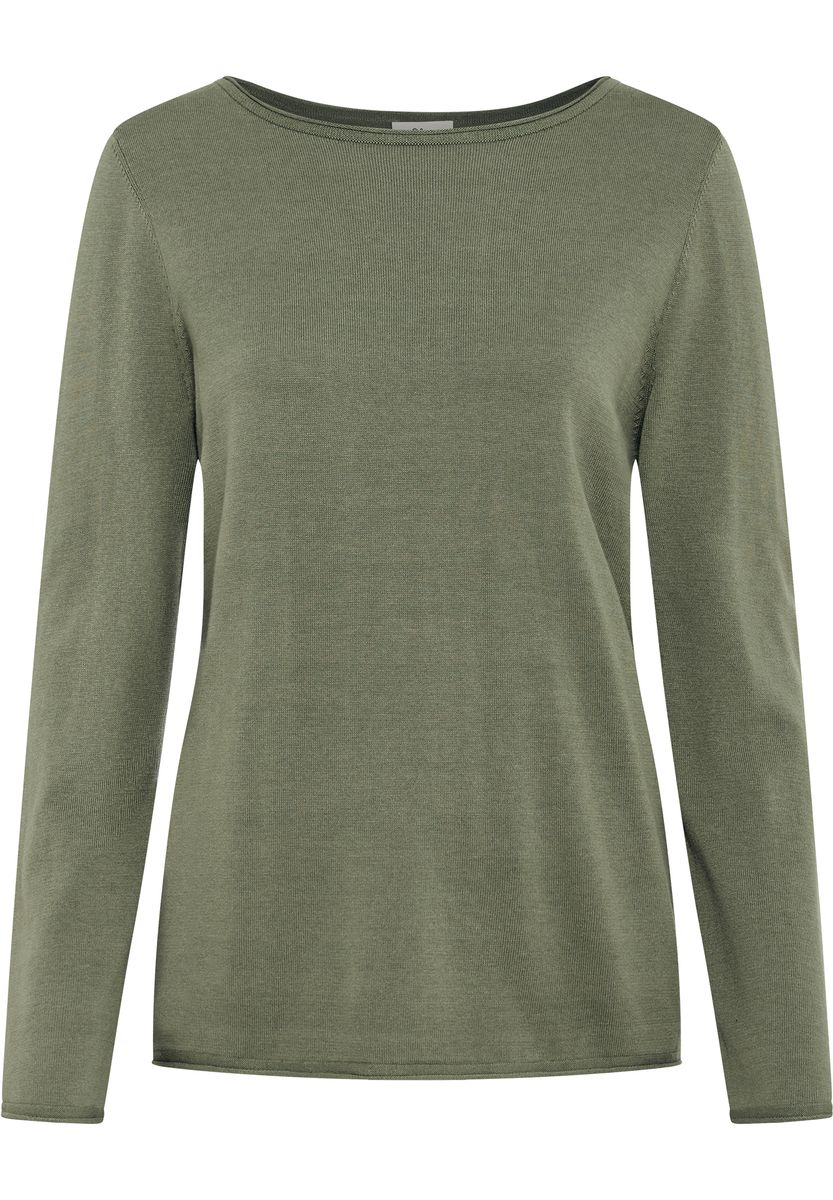 Klassischer Langarm Strickpullover