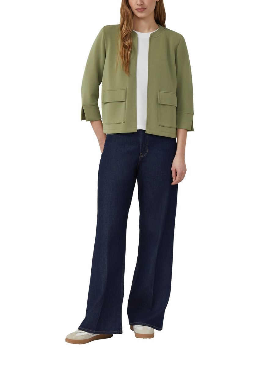 Verkürzte Scuba-Jacke mit Relaxed Fit