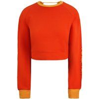 Kurzer Raglan-Pullover mit Schnürung
