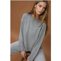 Rundhals Gemütlicher Pullover