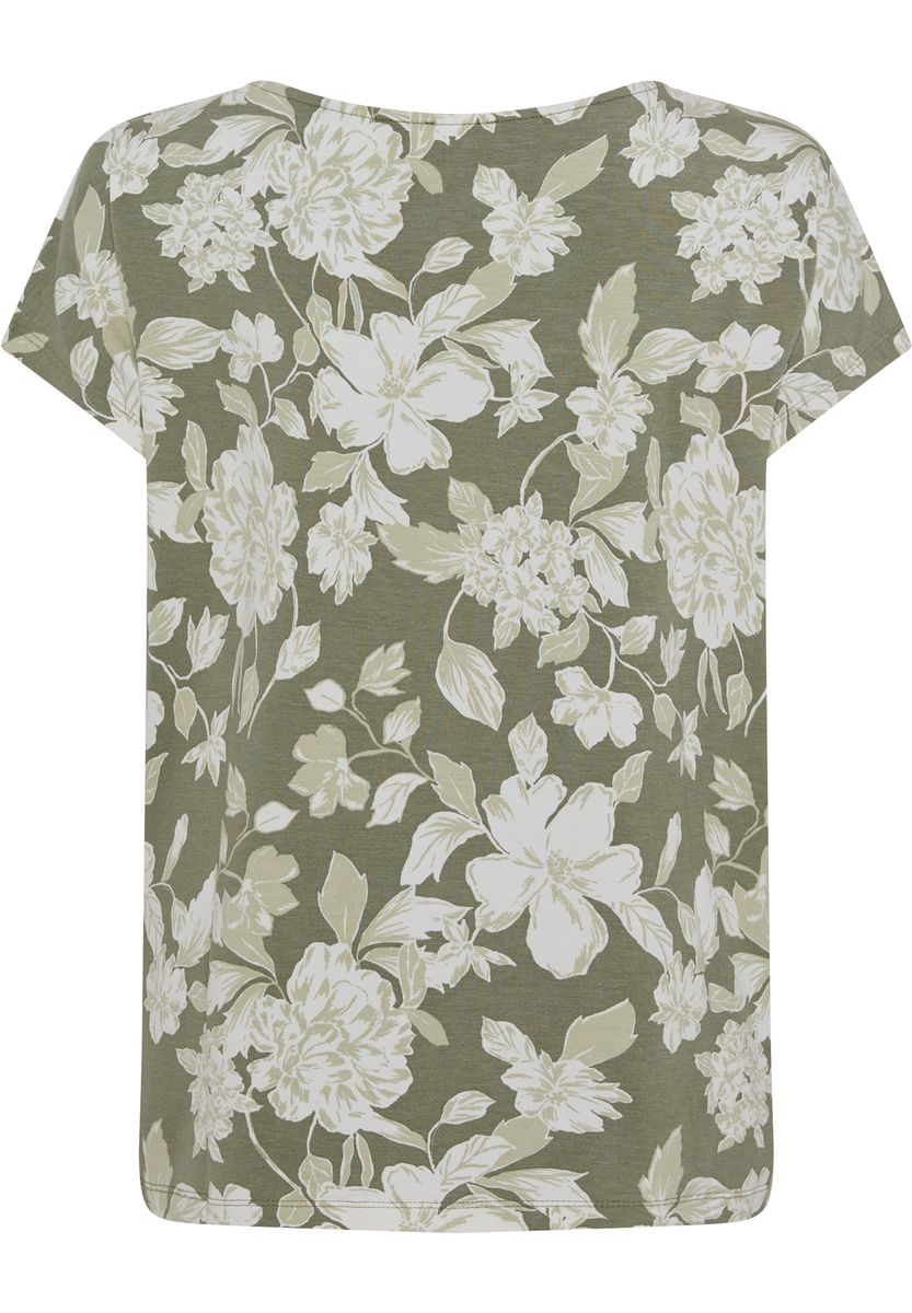T-Shirt mit Blumenmuster und lockerer Passform