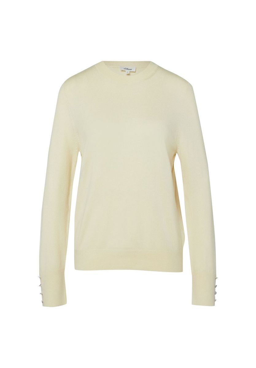 Klassischer Strickpullover mit Rundhalsausschnitt