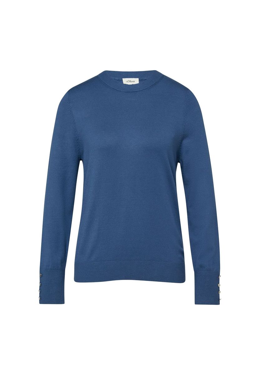 Eleganter Feinstrickpullover mit Rundhalsausschnitt