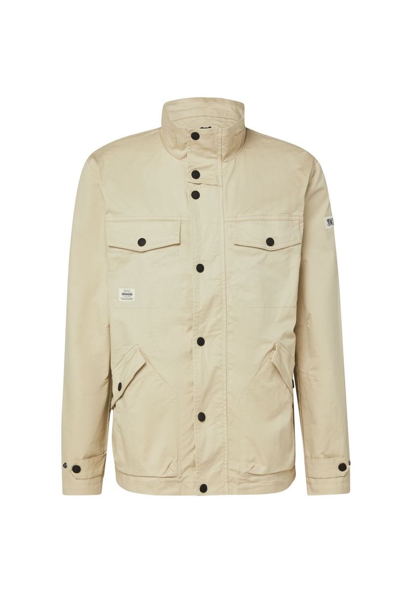 Herren Beige Baumwoll-Twill Jacke