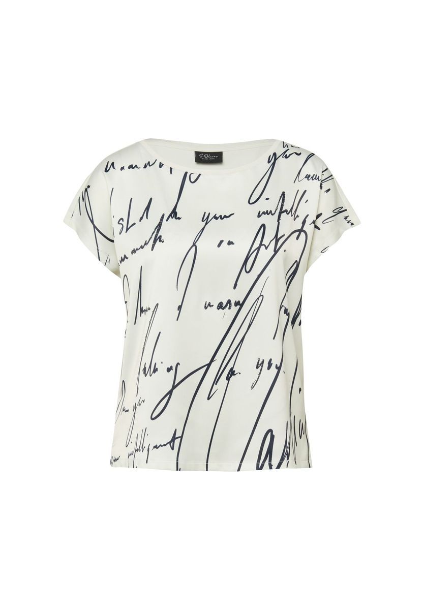 Elegantes Blusenshirt mit Schriftprint