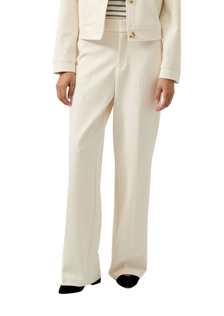 Damen Stoffhose mit geradem Bein und Bügelfalte