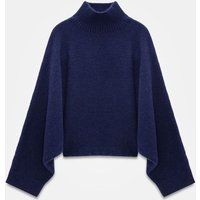 Oversized-Rollkragenpullover mit Cape-Ärmeln