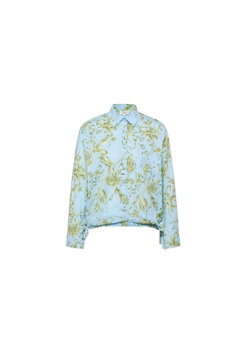 Bluse mit Blumenmuster aus Baumwollmischung