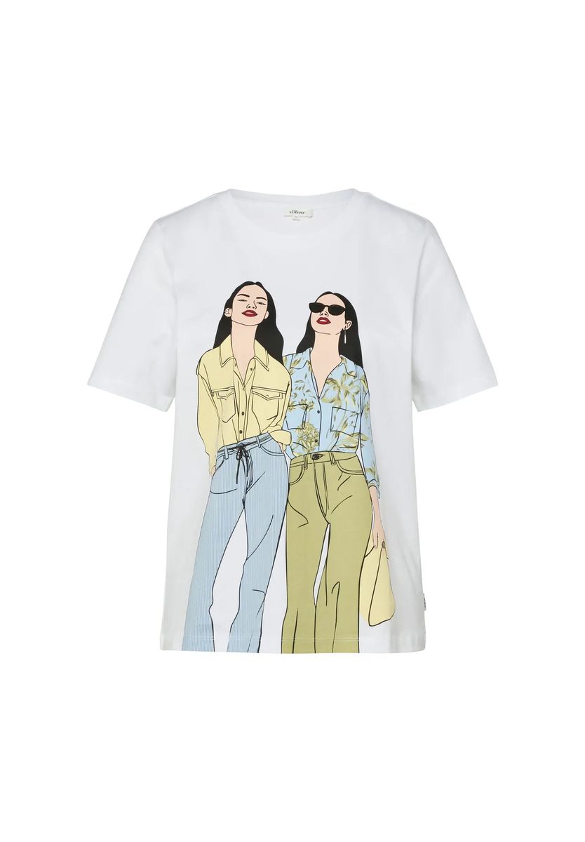 T-Shirt mit Grafikprint und Rundhalsausschnitt