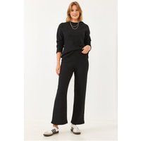 Rippstrick-Set aus Pullover und Hose