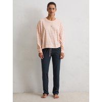 Gestreiftes Loungewear-Set aus Baumwolle