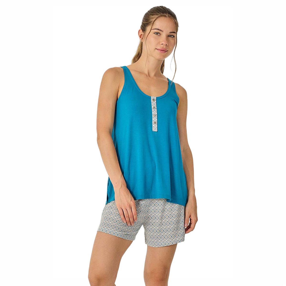Ärmelloses Modal-Pyjama-Set