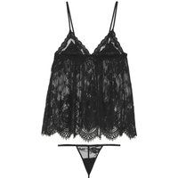 Cosmopolitan Babydoll-Set aus Spitze